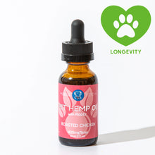 Load image into Gallery viewer, Organic Hemp Oil 400mg For Dogs | Roasted Chicken - Longevity 
