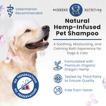 Load image into Gallery viewer, Organic Hemp Shampoo 8oz For Dogs | Lavender - Soothe 
