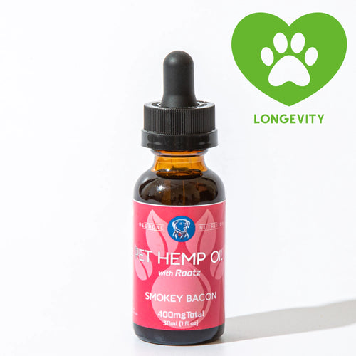 Organic Hemp Oil 400mg For Dogs | Smokey Bacon - Longevity